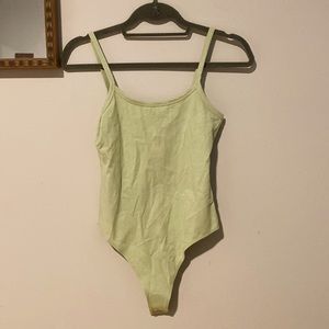 NWT Green Thong Bodysuit